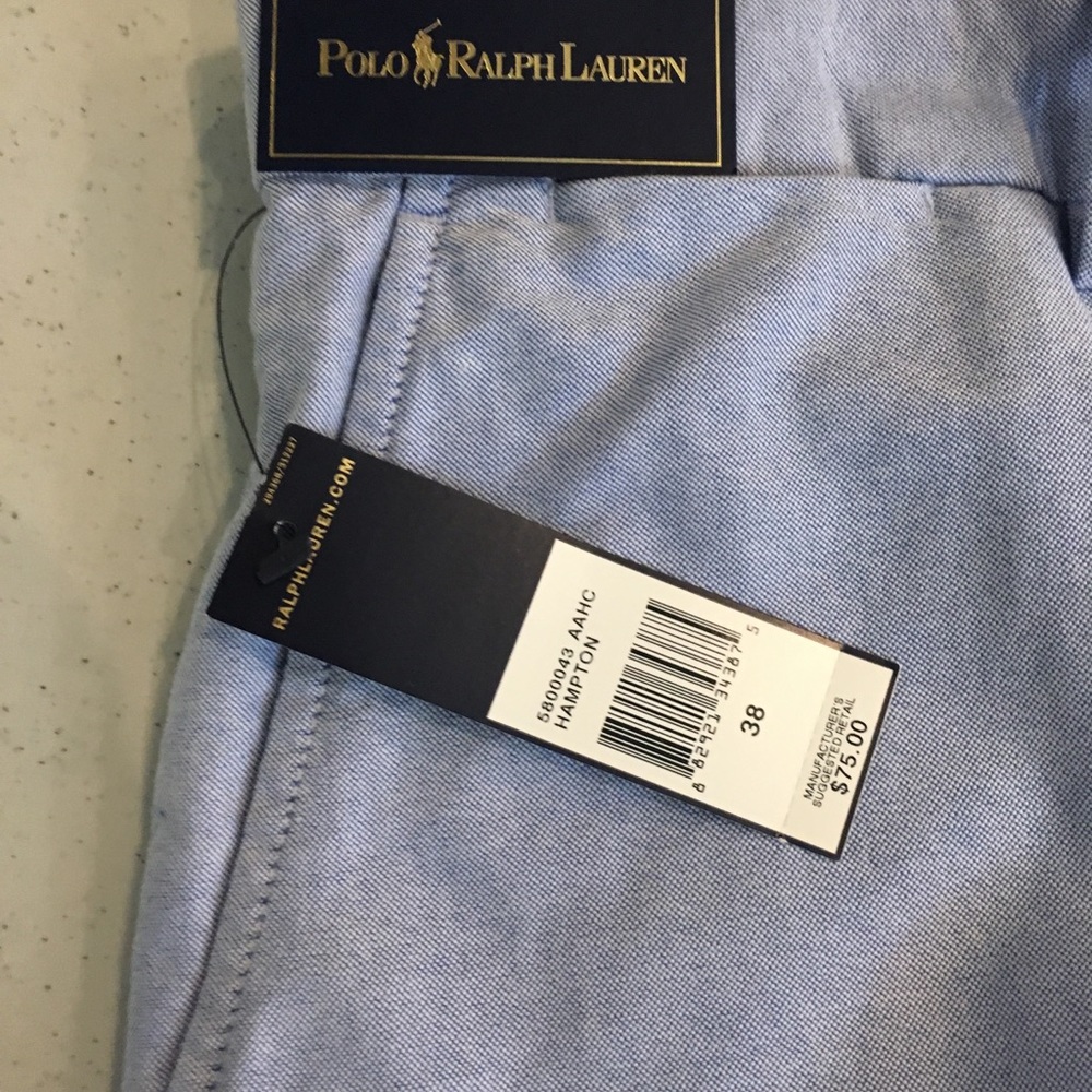Ralph Lauren Blue Shorts, Sz 38, NWT